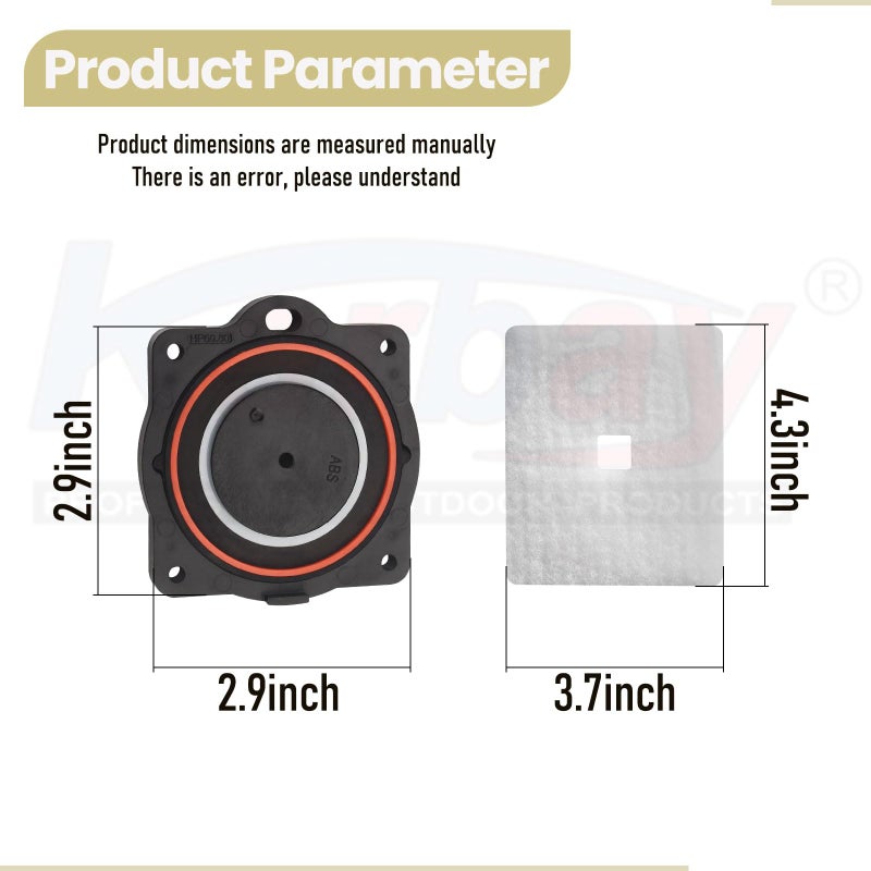 Karbay HP60/80 Air Pump Rebuild Kit for Hiblow HP 80, HP 60 Aerators, HP-80-0110, Included Diaphram, Filter and Screws Kit. - Image 2